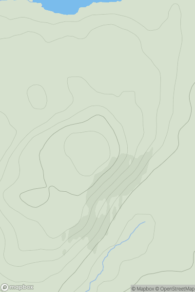 Thumbnail image for Beinn a' Mhadaidh [North Skye and Raasay] showing contour plot for surrounding peak